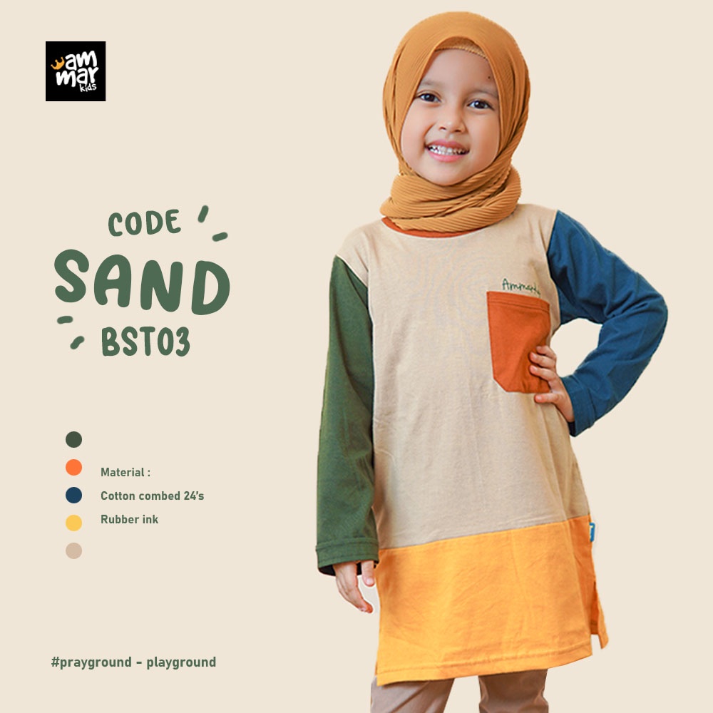 Kaos Anak Perempuan Lengan Panjang Umur 3 - 12 Tahun Ammarkids Bumi Series Baju Atasan Anak Perempuan 2 Tahun 3 Tahun 6 Tahun 8 Tahun 10 Tahun Distro Murah