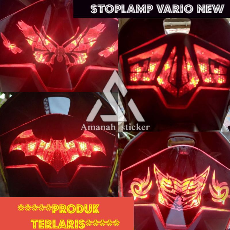 Jual Stiker Lampu Belakang Motor Vario New Sticker Lampustop Vario