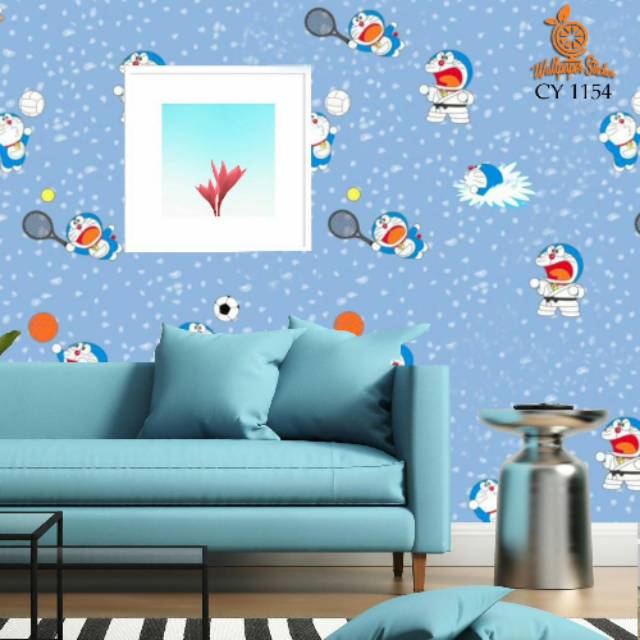 Wallpaper sticker dinding Doraemon