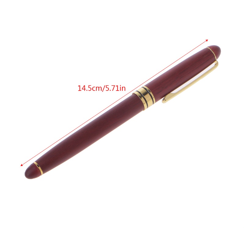 Mary Rosewood Fountain Pen Fine Nib Tinta Tulisan Halus Terbaik Kekinian Office Supply