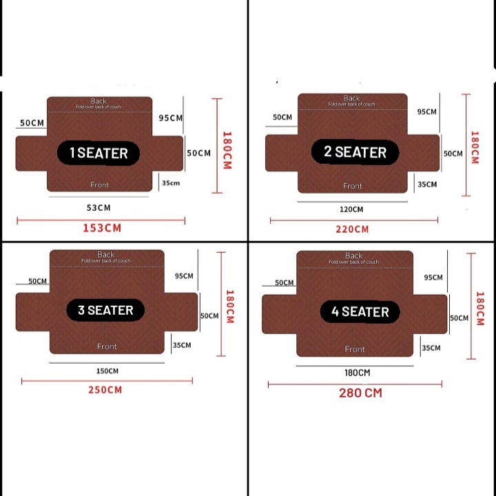 sofa tangan protector 1 2 3 4  seater / sarung sofa protektor / cover sofa protektor