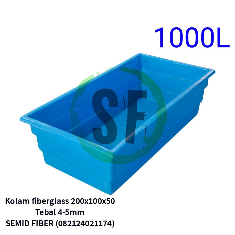 Kolam fiberglass 200x100x50