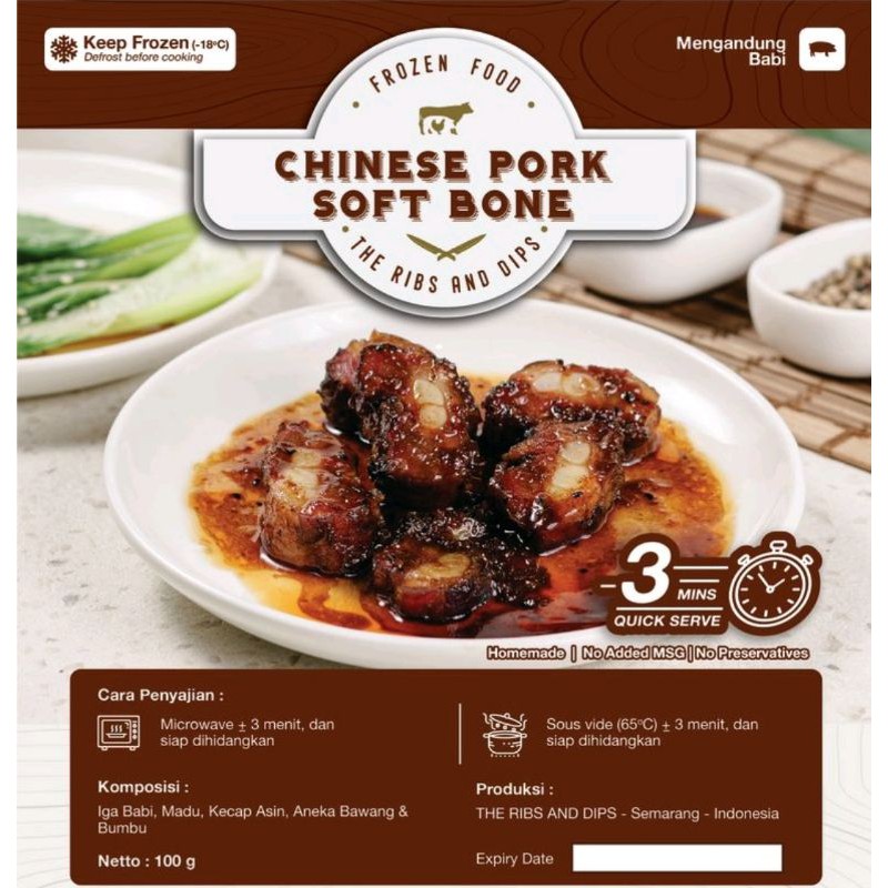 

Chinese Pork Soft Bone 100gr