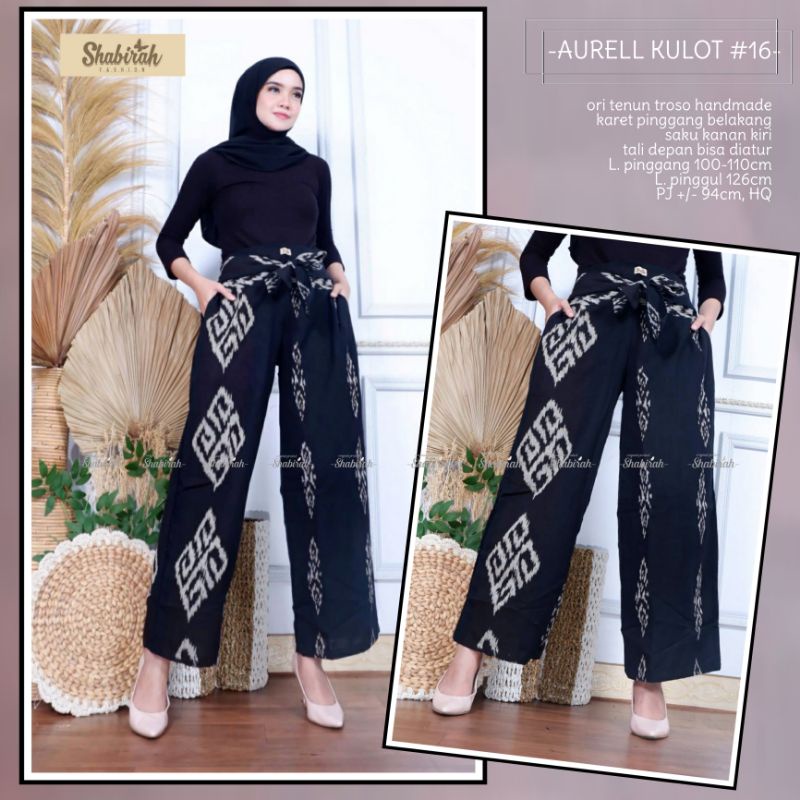 TERMURAH COD - CELANA KULOT BATIK TENUN TROSO JEPARA (AURELL)