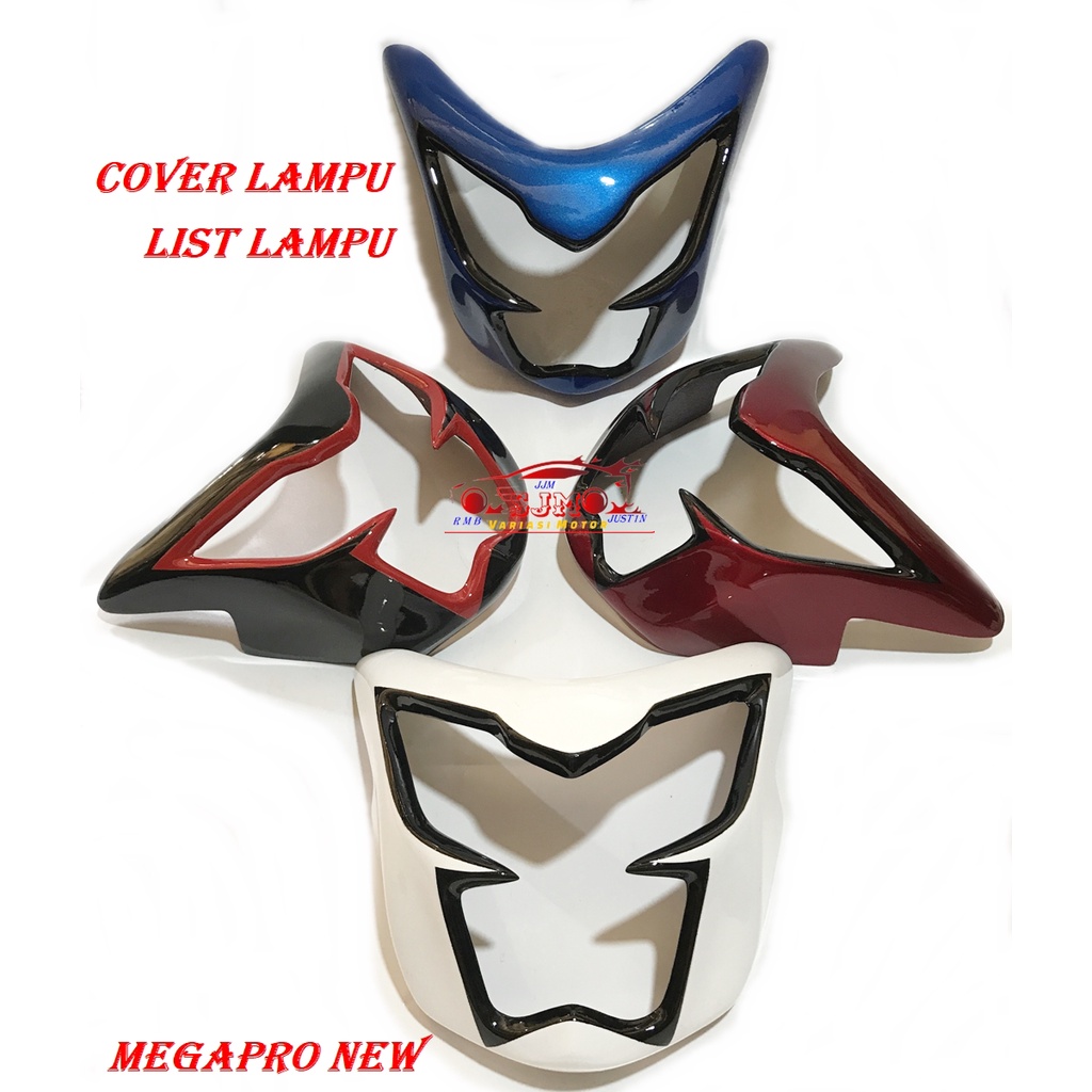 COVER LAMPU MEGAPRO NEW KARBU MEGAPRO NEW F1 LIST LAMPU HONDA MEGAPRO NEW