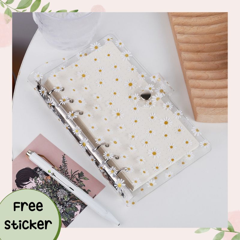 

SN106 Binder Daisy A6 A5 Transparant / Binder Transparant 6 Lubang