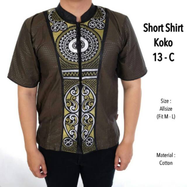 Urbanclothes_id fashion muslim pria baju koko cowo murah busana gamis wakanda black panther bordir