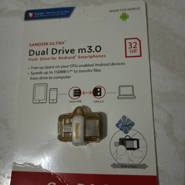 Dual drive otg sandisk m.3.0 32gb original