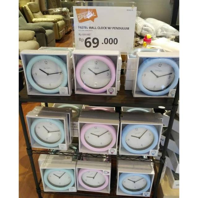 Harga murah informa twilight jam dinding 19 5 cm dengan 