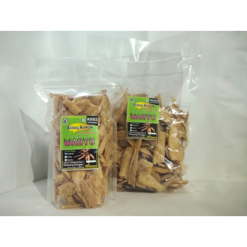 

kripik singkong balung kuwuk khas KAMPOENG DRENGES