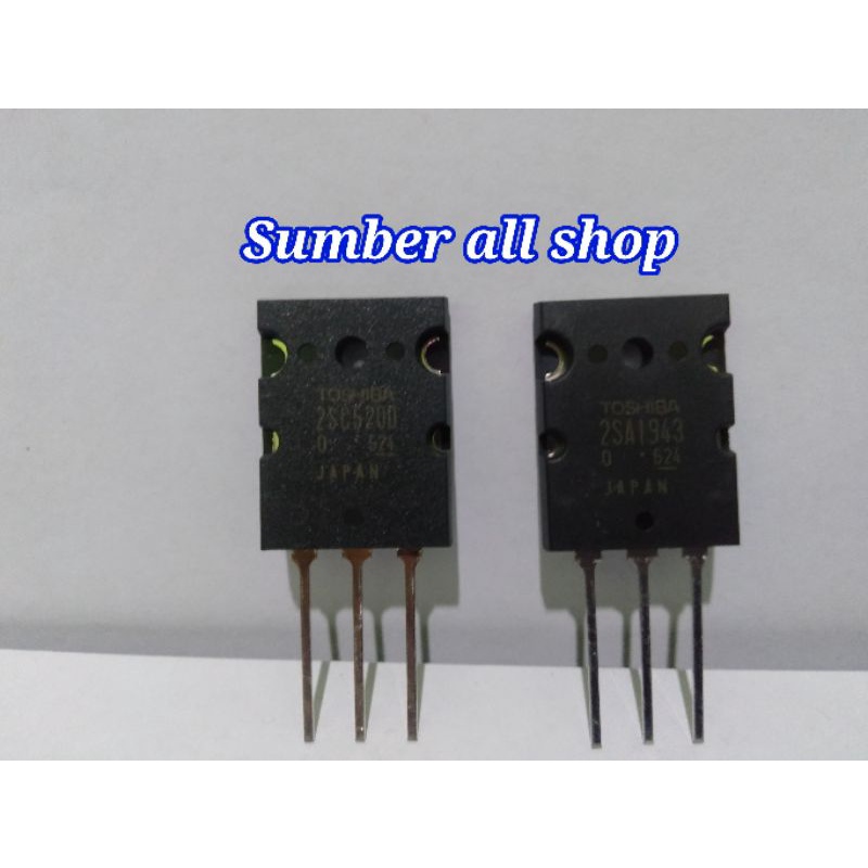 Transistor TOSHIBA 2SC5200 / 2SA1943 original Japan