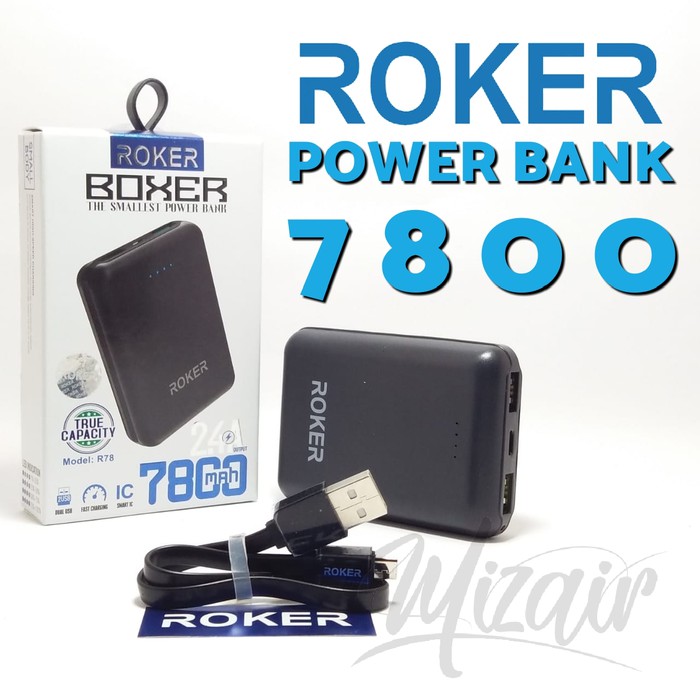 POWER BANK ROKER BOXER 7800 MAH FAST CHARGER