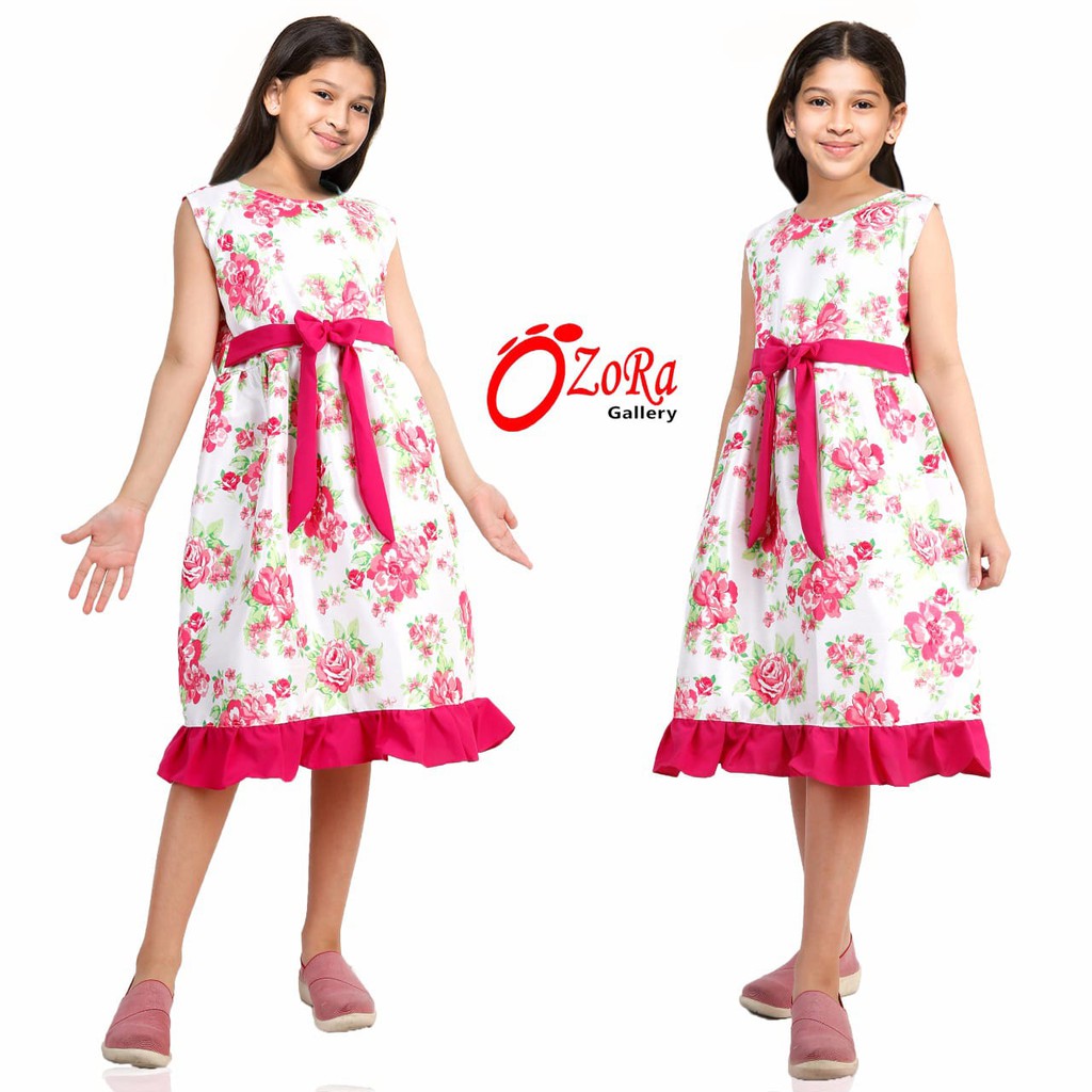 Baju Dress Pesta Anak Perempuan Cewek Usia 3 4 5 6 7 8 9 10 Tahun Model Korea Branded