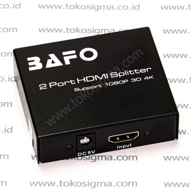 BAFO 1X2 PORT HDMI SPLITTER 4K*2K A5-0002B8