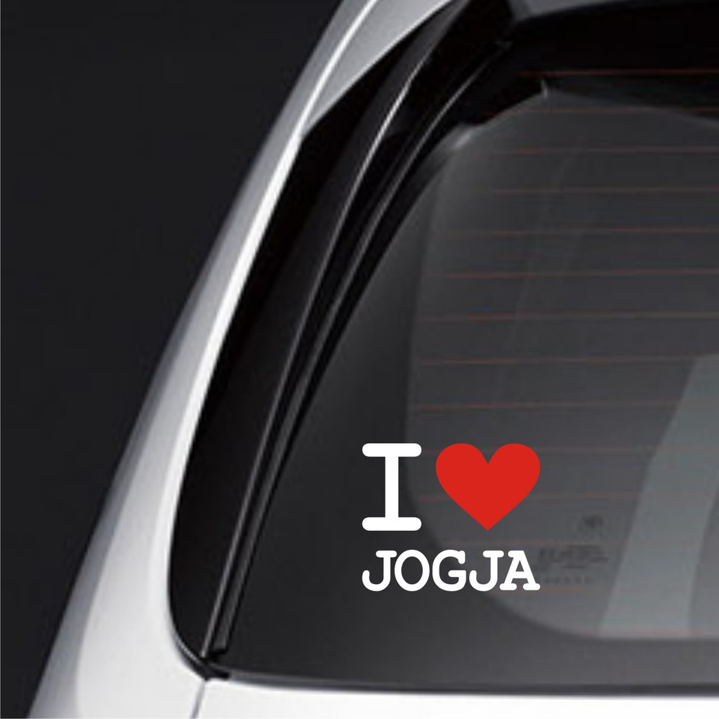 Sticker Mobil Jdm I Love Jogja 210 Xenia Juke Mobilio Avanza