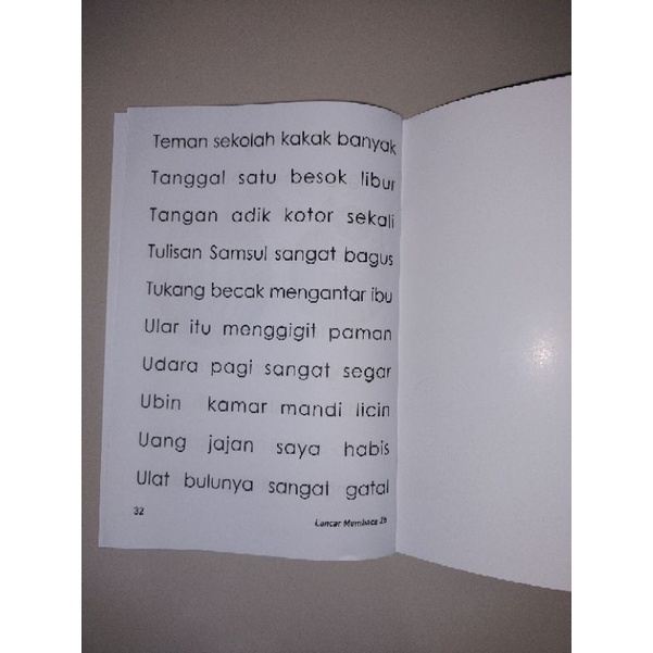 buku lancar membaca 2b 32 halaman (16x24cm)