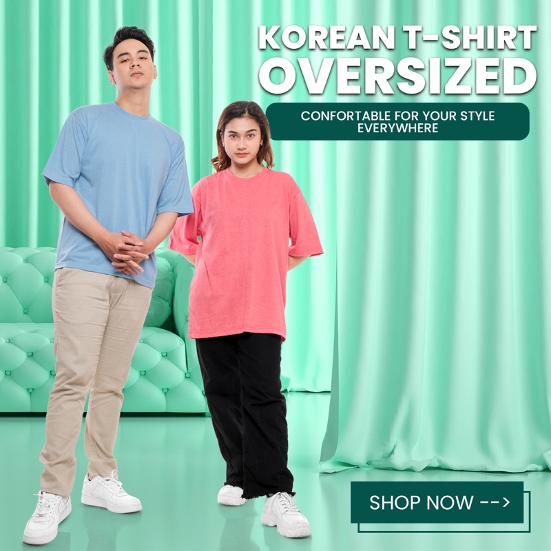 KAOS POLOS OVERSIZE MISTY TWOTONE COTTON LENGAN PENDEK PRIA DAN WANITA UNISEX OVERSIZED XXL