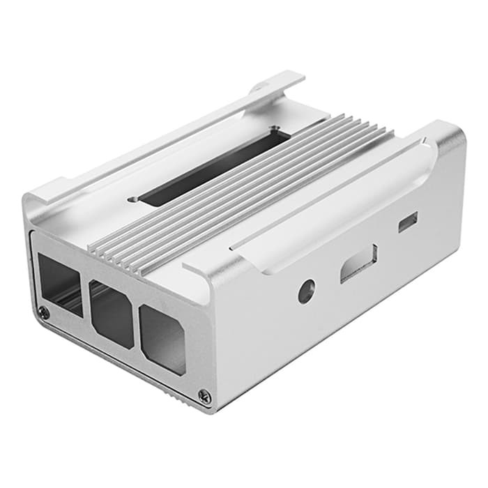 Almunium Aluminum Alloy Case + Cooling Fan for Raspberry Pi 2/3B