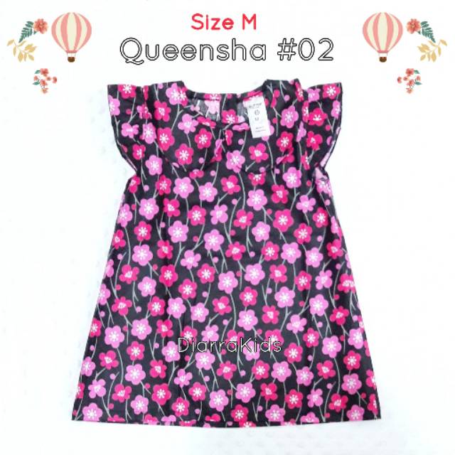 Queensha #02 Size M / Dress Anak / Baju Anak Perempuan / Baju Anak Murah / Pakaian Anak Murah