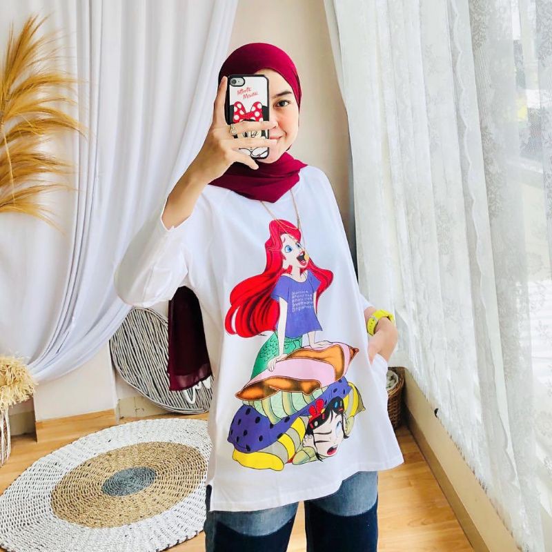 Chloe - Atasan Kaos Top Mermaid