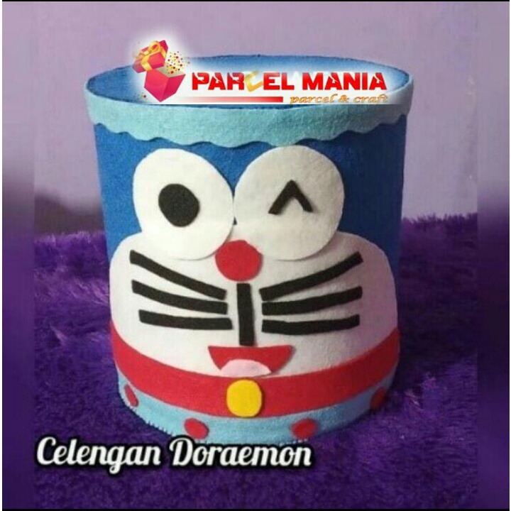 BEST PRODUCT  Celengan Flanel Doraemon / Celengan Karakter Doraemon / Celengan Hias Karakter Doraemo