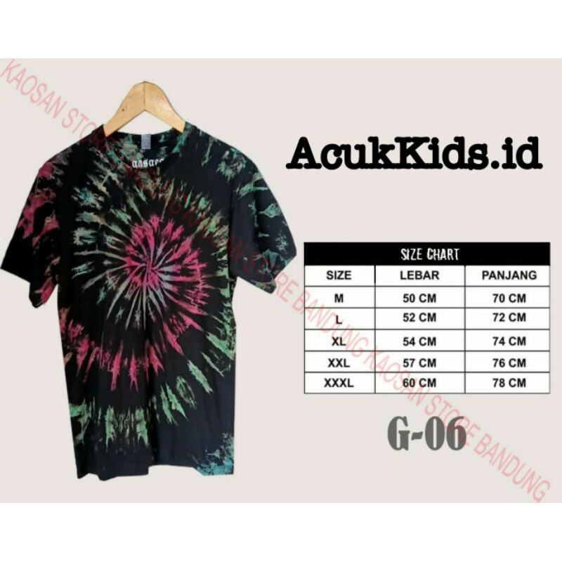 BAJU KAOS TIE DYE COTTON 20S PREMIUM PRIA WANITA MURAH/TIE DYE/T-SHIRT TIE DYE/KAOS TIE DYE BISA COD
