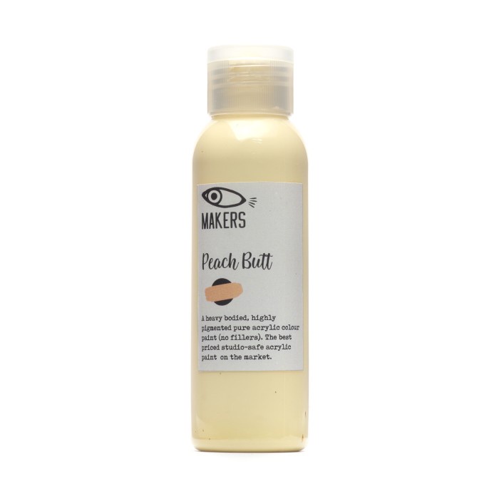 

Peach Butt Acrylic Paint 100ml by MAKERS