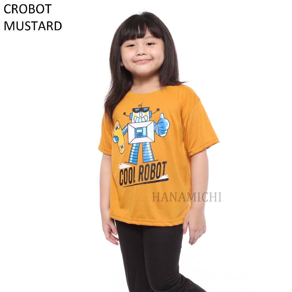 Hanamichi CROBOT Kaos Anak Lengan Pendek