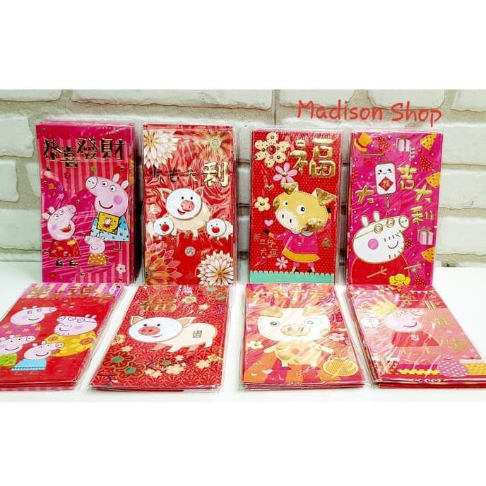 

Angpao Imlek/aksesoris imlek Angpao Panjang Babi Mix Model Ampao 2019
