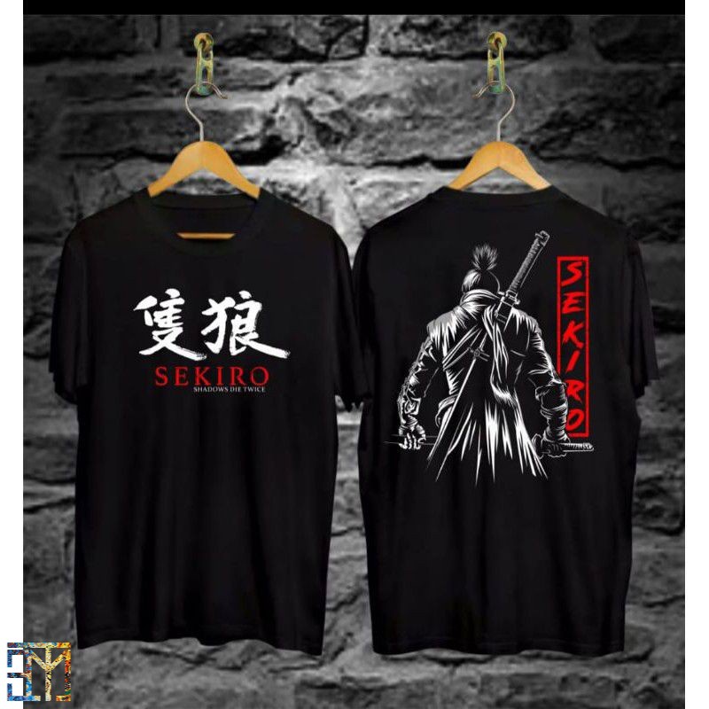 Japan Design - KAOS HITAM SAMURAI JEPANG SEKIRO/ DISTRO KEKINIAN/KAOS JEPANG MODEL TERBARU