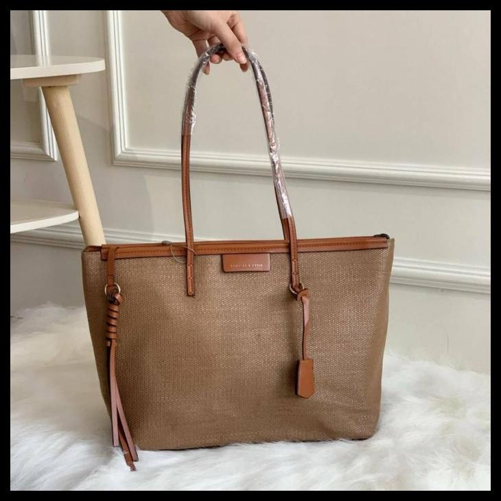 Bag Canvas - Tas Charles And Keith Canvas Tote Bag