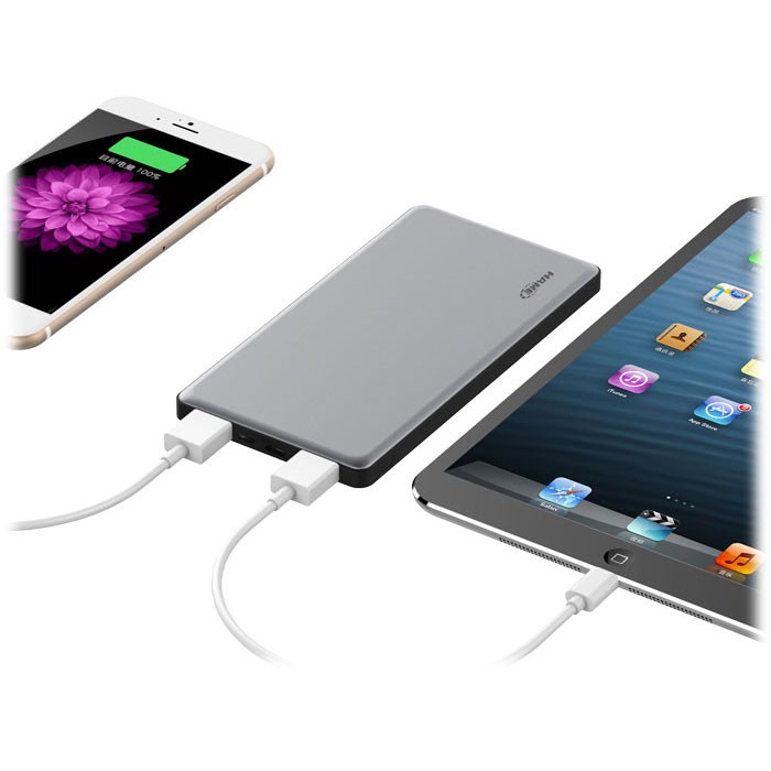 Hame P50L Lightning Power Bank 2 Port 10000mAh - Space Gray