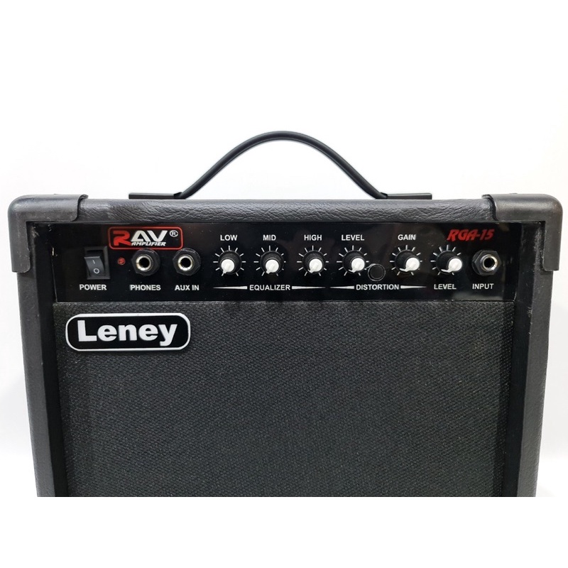 Ampli Gitar dan Bass Akustik Elektrik Merk Leney Ukuran 8 Inc Ada Distorsi Amply Amplifier