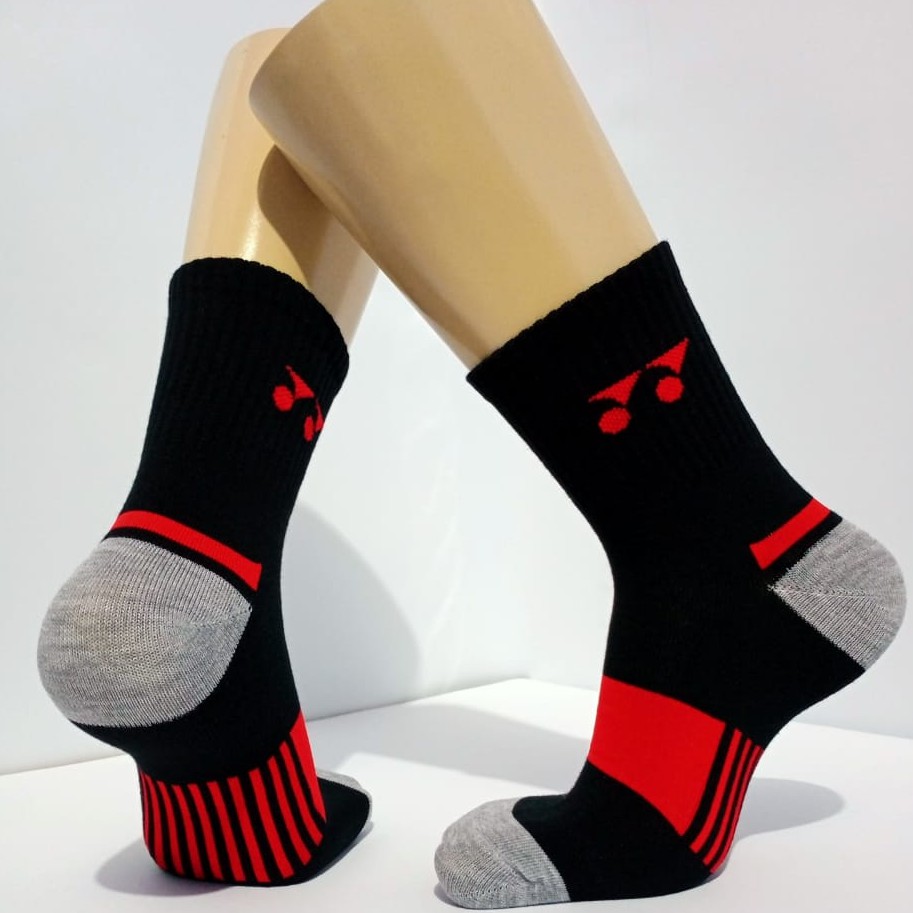 (PERPASANG) KAOS KAKI SPORT (Y4X HITAM)/KAOS KAKI BADMINTON