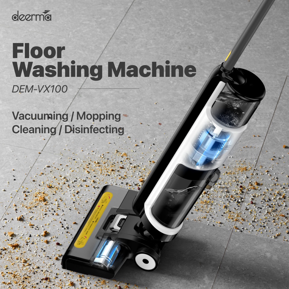 【NEW】Deerma VX100 Smart Vacuum Cleaner Wet Dry Household Multi-Surface Cleaning Sweeping Machine