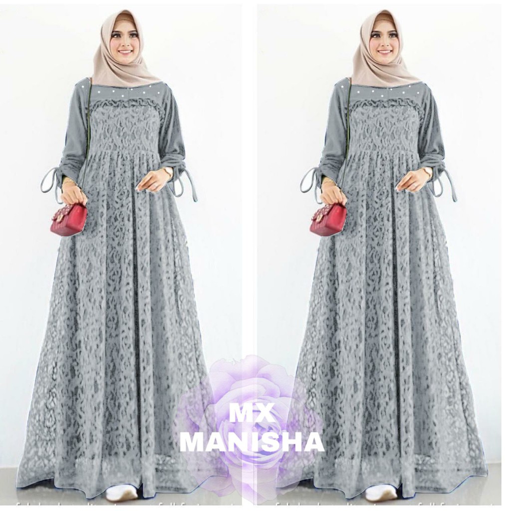 INDOBEST MX MANISHA XL BRUKAT / PAKAIAN FASHION WANITA PESTA