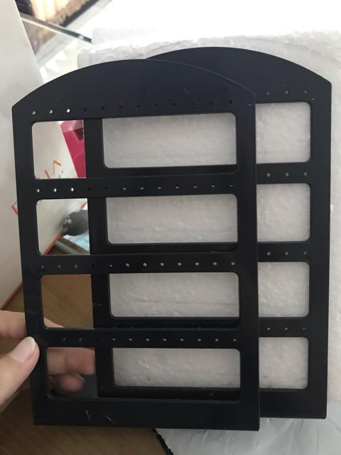 Stand Holder Display Anting Bahan Plastik Dengan 48 Lubang