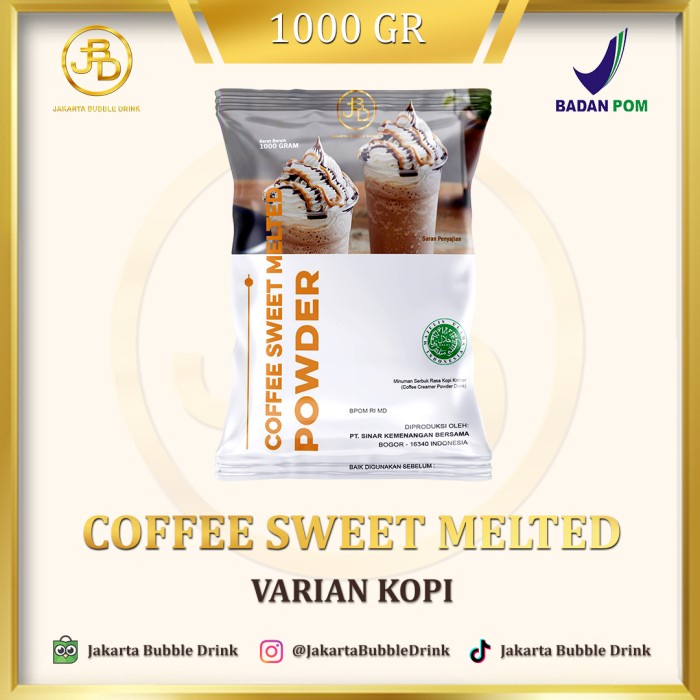 

(BISA COD) Coffee Caramel Powder - Bubuk Minuman Bubble Drink