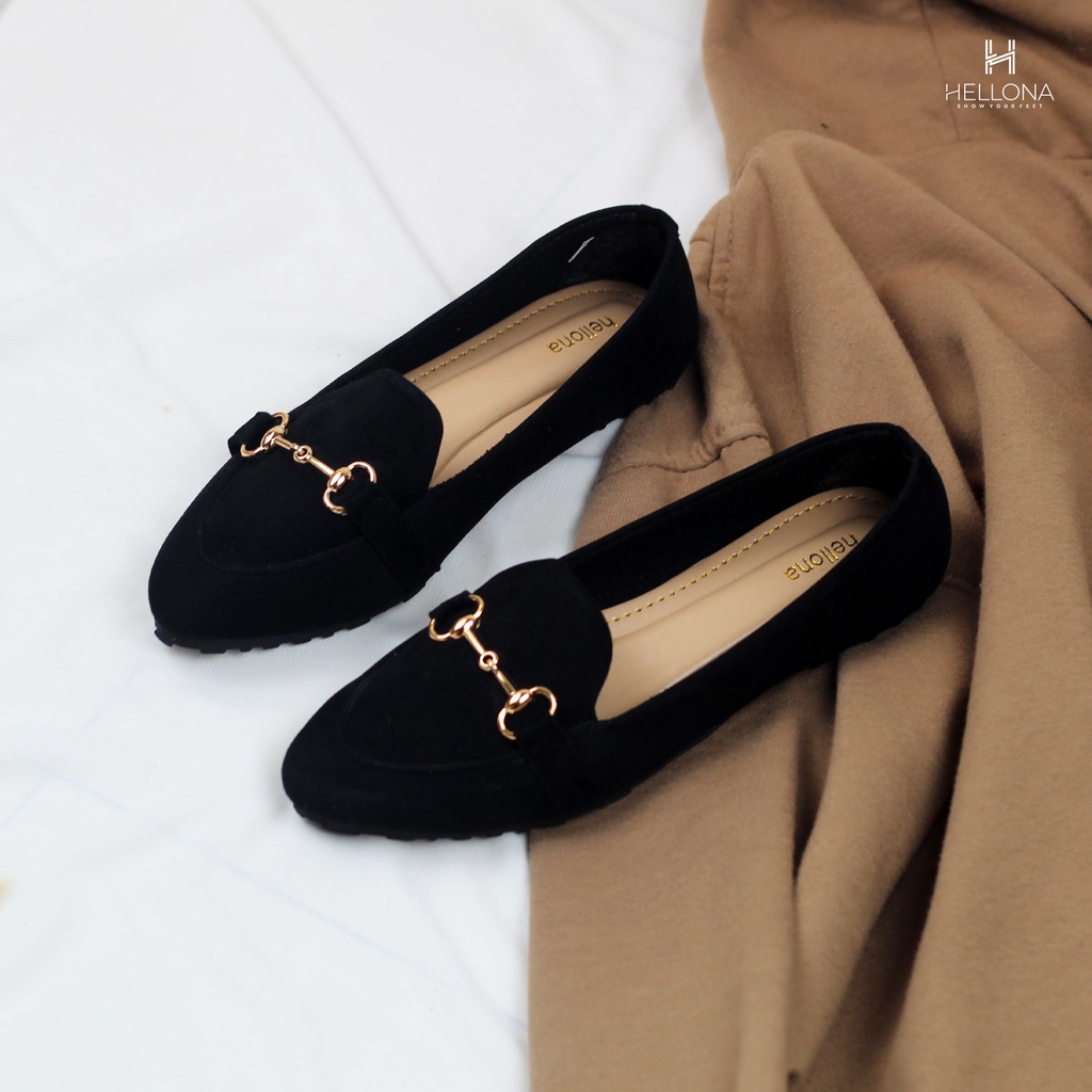 Hellona Alin Flatshoes Model Simply Sole Karet