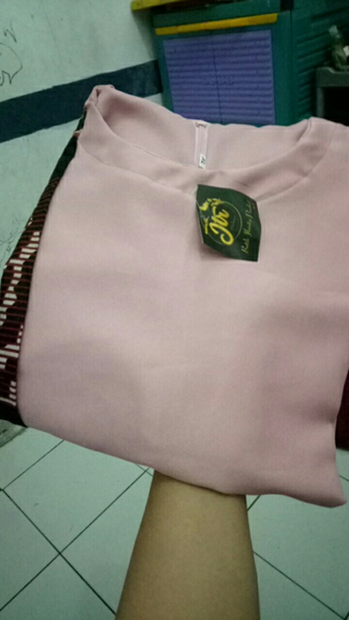 M-l-xl-xxl Batik Tunik Wanita Asj Sa Hrb026 Kenongo Pekalongan Sogan Tulis