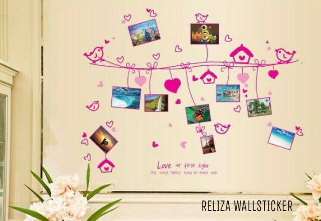 RELIZA WALL STICKER / Wallsticker FRAME PINK LOVE FOTO | STIKER DINDING AY9146