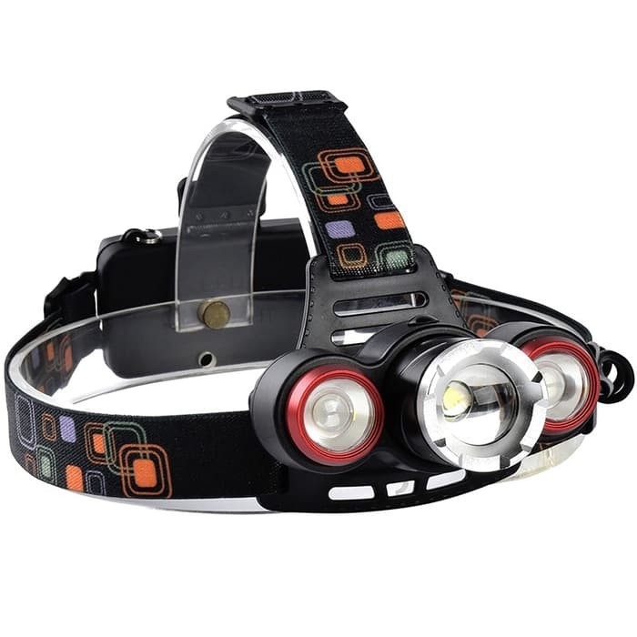 senter kepala T6 XQ TQ 117 3 mata led headlamp headlight