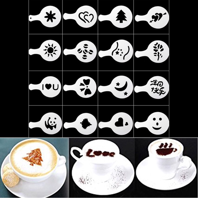 

Stencil Template Cetakan Latte Art