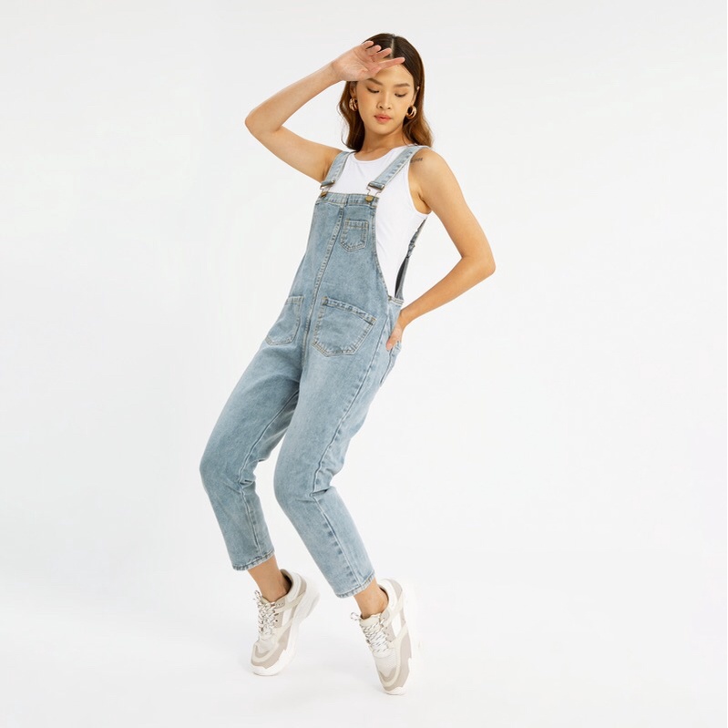 VIERLIN - Jumpsuit jeans 811