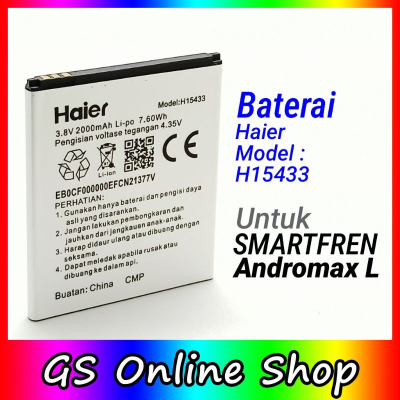 Baterai Smartfren ANDROMAX L B26D2H H15433