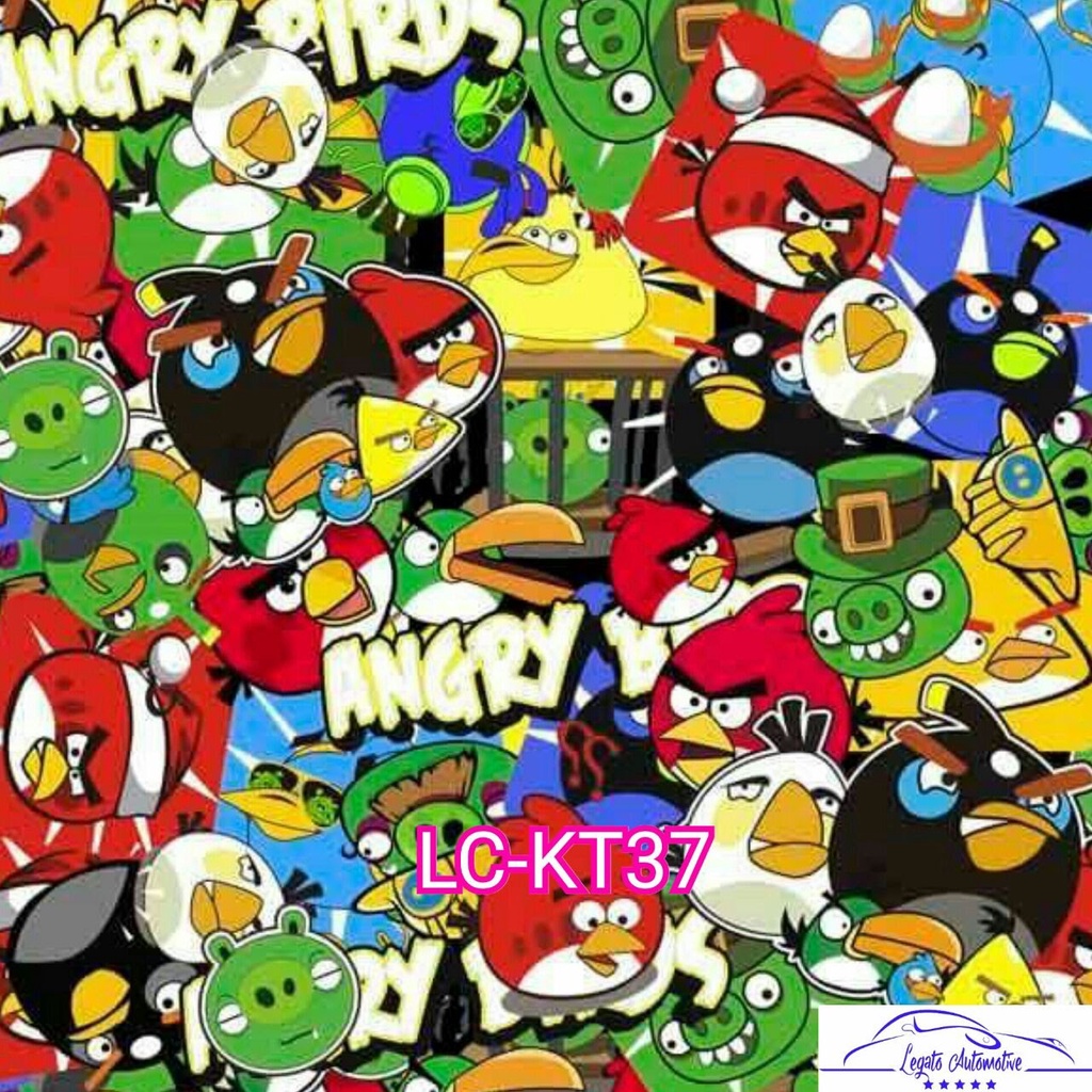 WTP CARBON CELUP MOTIF KARTUN MURAH KODE LC-KT37 WATER TRANSPER PRINTING FILM HYDROGRAPHIC,BUKAN KEV