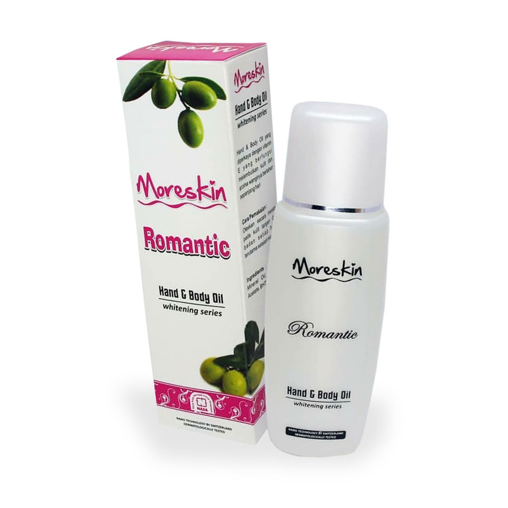 MORESKIN HAND AND BODY Oil ROMANTIC Original PEMUTIH KULIT BODY LOTION