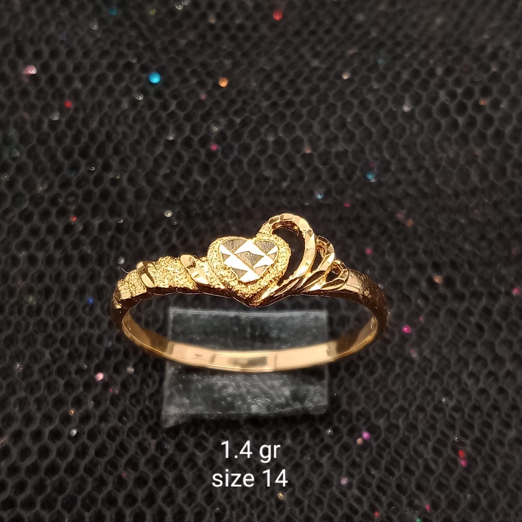 Cincin Emas 17K - 1.4 gr Kadar 750 - 12