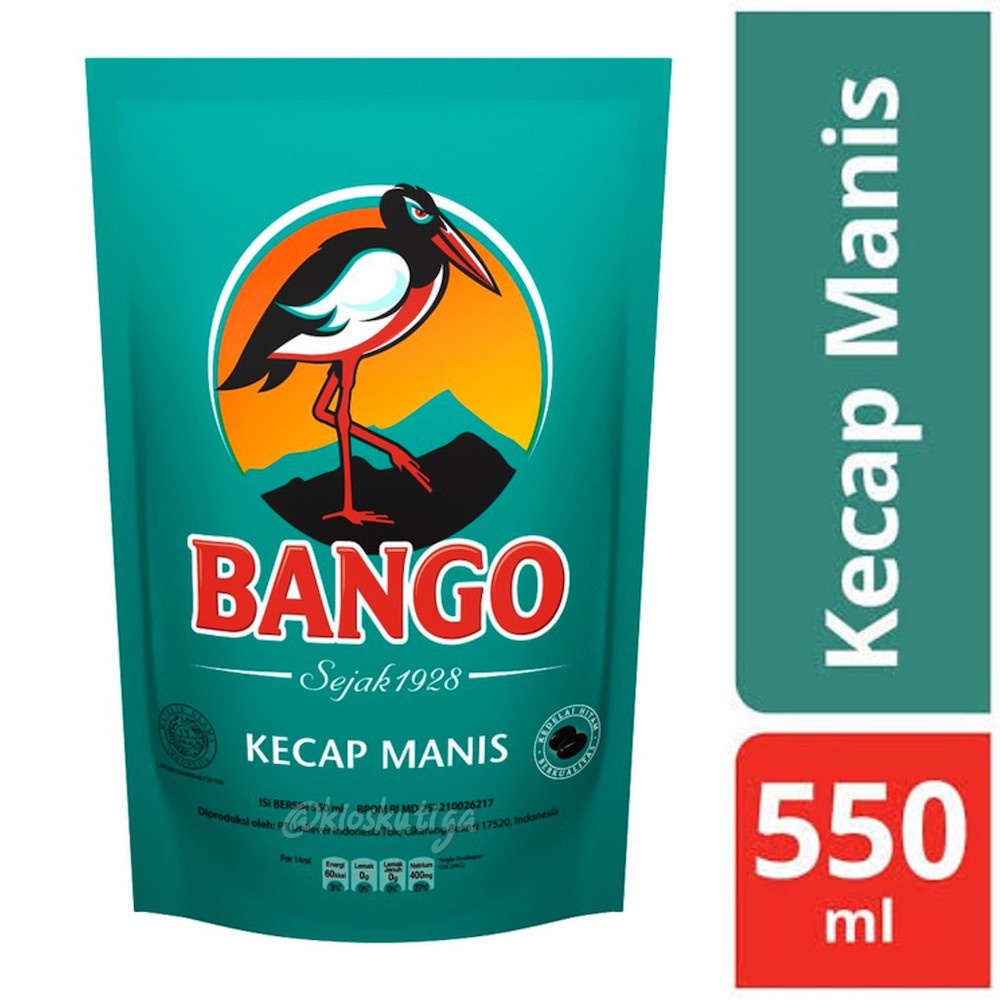 

Kecap Bango 550ml Kemasan Refill [DUS x 12 Pcs]