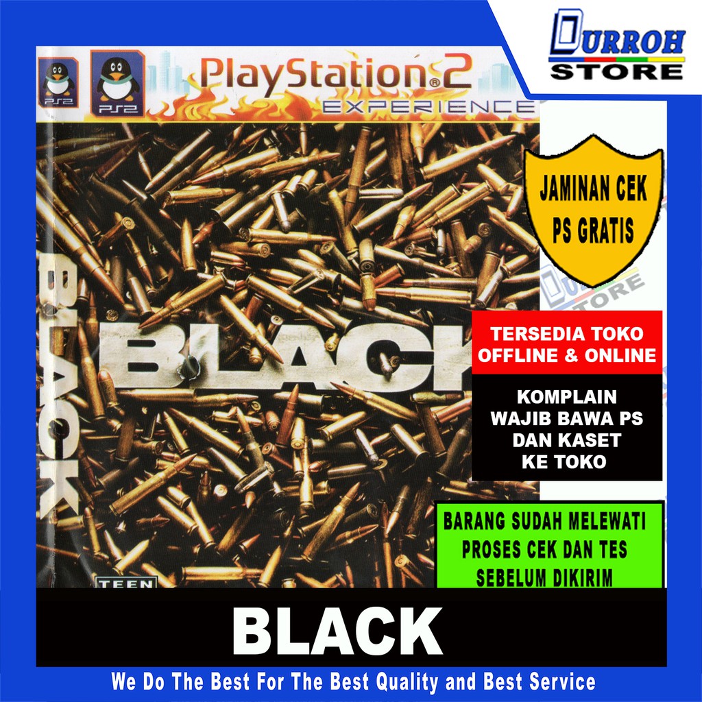Kaset Game PS 2 Black